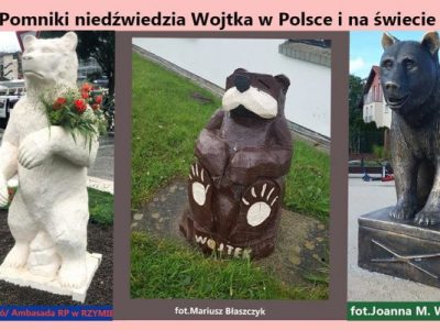 Wszystkie pomniki misia Wojtka na&nbsp;świecie